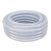 Hydromaxx 1"x50Ft Flexible PVC Clear with White Helix Suction Hose CS100050